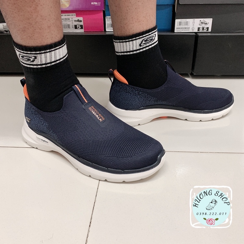 Giày Slipon Skechers GoWalk Cực Êm Mềm Nhẹ, Đế Ma Sát Cho Nam - Hàng Full Box, Xuất Xịn | BigBuy360 - bigbuy360.vn