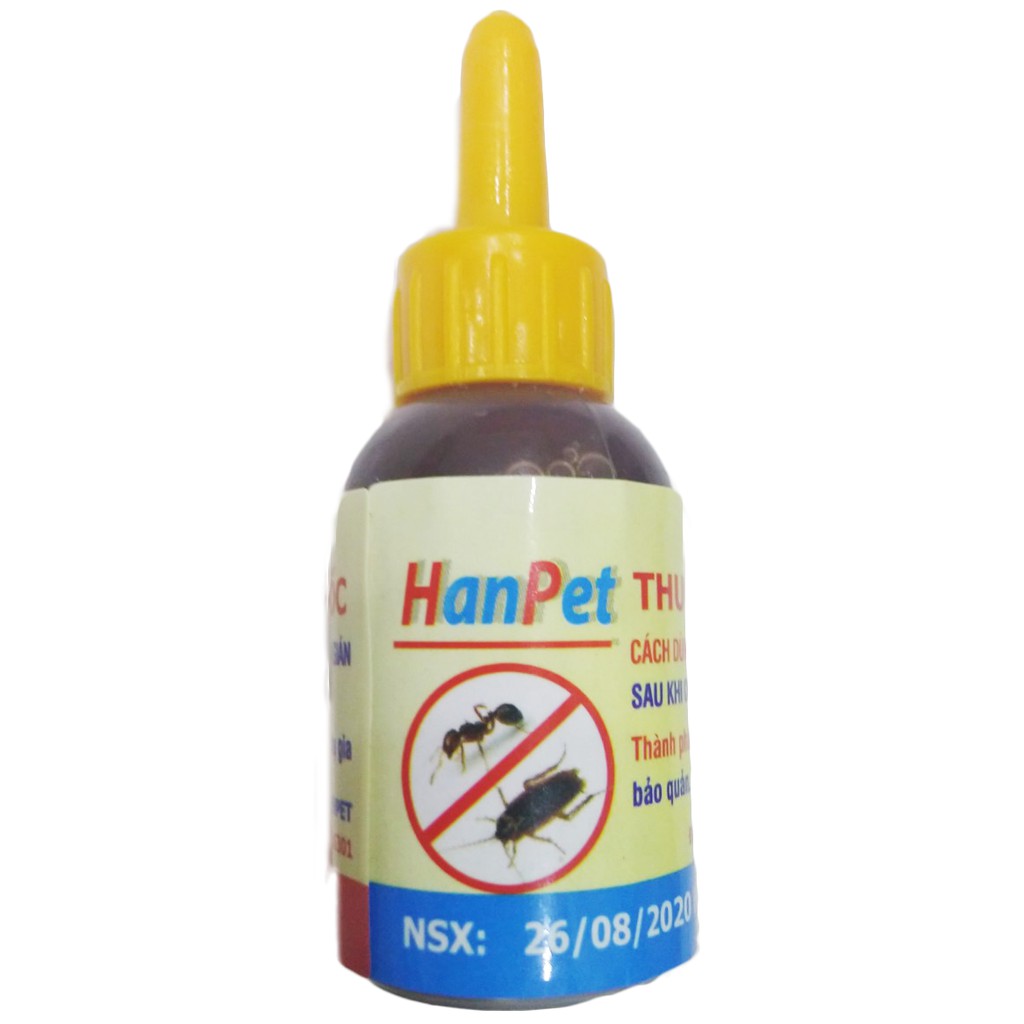 Thuốc diệt kiến sinh học (chai vàng 10ml) dẫn dụ kiến tốt hơn kiến bu nhiều hơn nên diệt kiến hiệu quả hơn