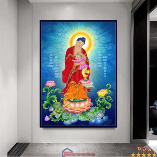Tranh đính đá phật a di đà DF544 (55cm x 75cm)
