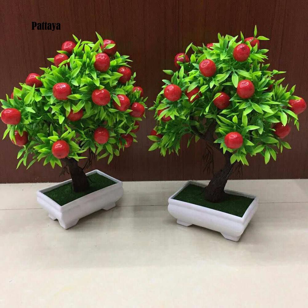 1 Chậu Cây Bonsai Nhân Tạo Dùng Cho Trang Trí Tiệc Cưới