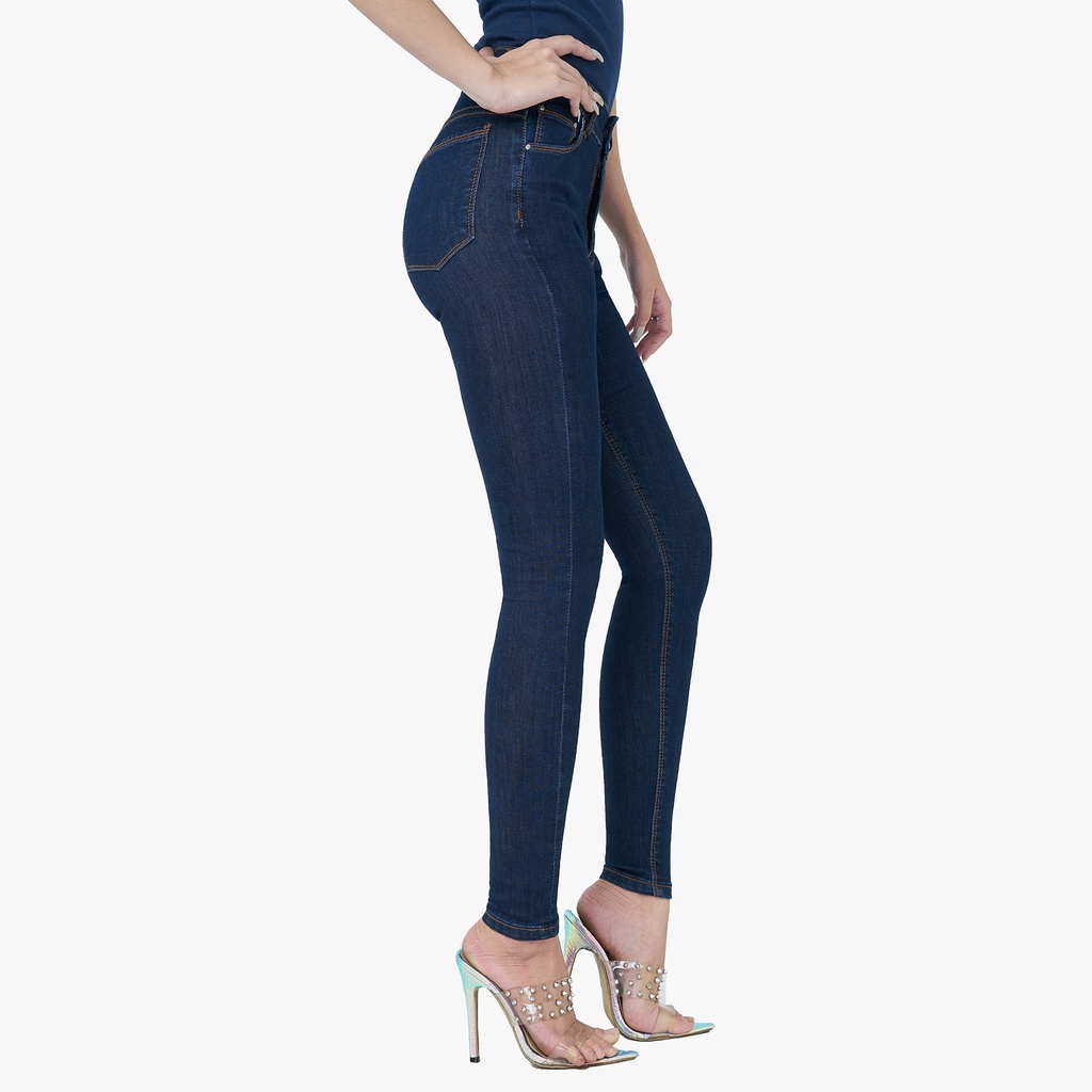 Quần Jean Pha Sợi Cà Phê Aaa Jeans Dáng Skinny Lưng Cao - Ucsd Coffee