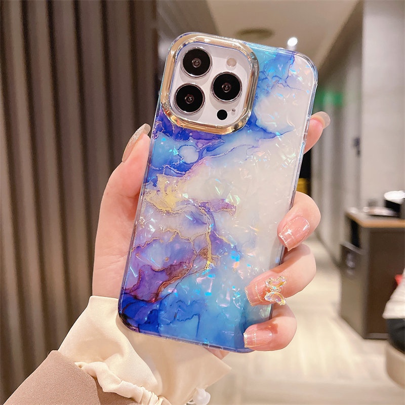 Ốp điện thoại TPU silicon mềm mặt đá hoa cương sang trọng thích hợp cho iPhone 13 Pro Max X Xr Xs 11 12 Pro Max