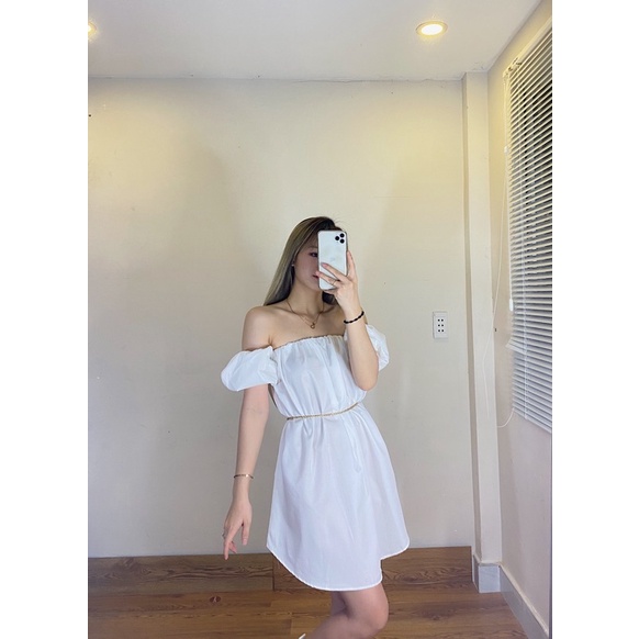 Áo trễ vai form giấu quần tiểu thư xinh đẹp | BigBuy360 - bigbuy360.vn