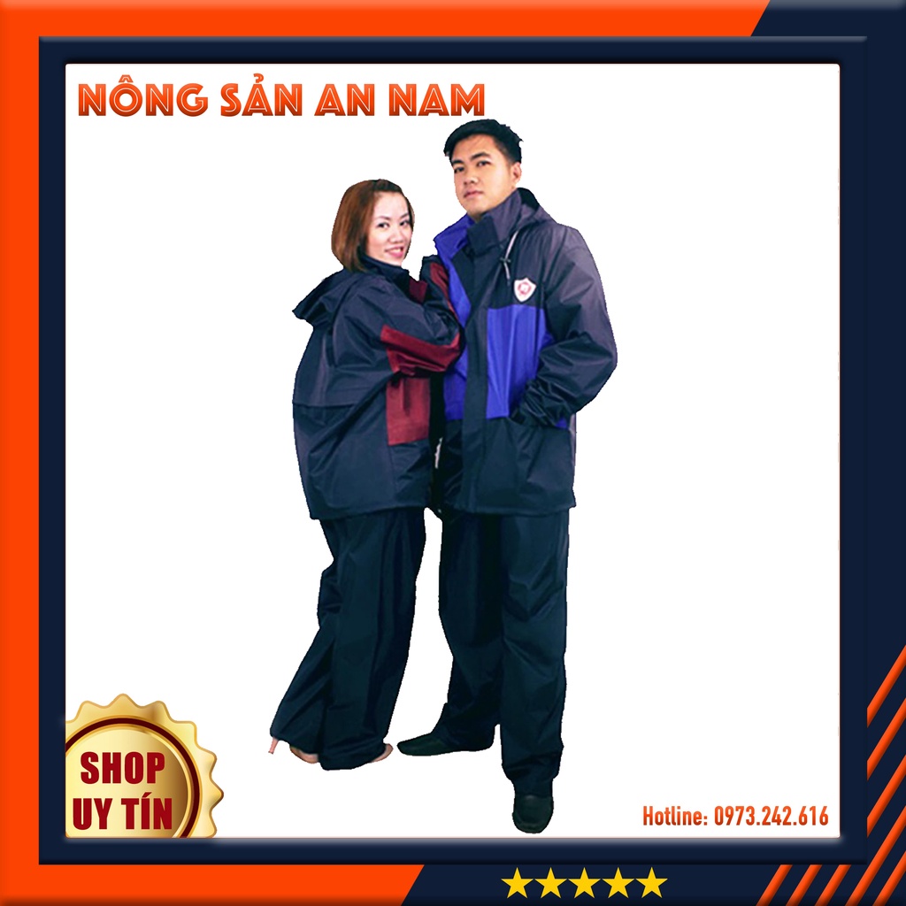 BỘ QUẦN ÁO MƯA VẢI DÙ 2 LỚP CAO CẤP SIÊU BỀN SIÊU NHẸ