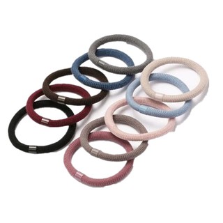 THUN CỘT TÓC MÀU TRƠN SET 10 CÁI ĐỦ MÀU