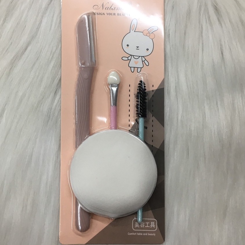 Cọ Trang Điểm, Bộ trang điểm mini 4 chi tiết cho nữ T2 - #cotrangdiem