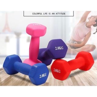 Bộ 2 tạ tay 5kg - tạ tay cao su cao cấp dùng mãi ko hỏng