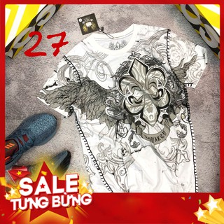 FREESHIP - Áo phông trắng cổ tròn ngắn tay in hình phản quang chỉ nổi unisex XTREME (sỉ inbox)