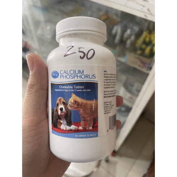 Hộp Calcium Phosphorus (hộp 50viên) cho chó mèo