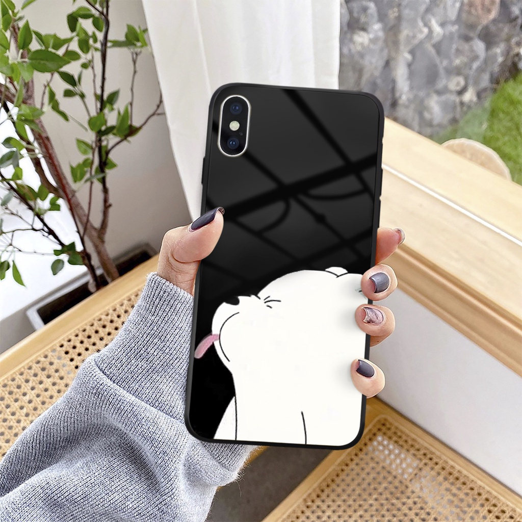 Ốp lưng iphone 7 plus 8 plus x xr xs max 11 pro max 12 pro max 12 mini 6 plus 6s plus ốp đôi iphone gấu đêm