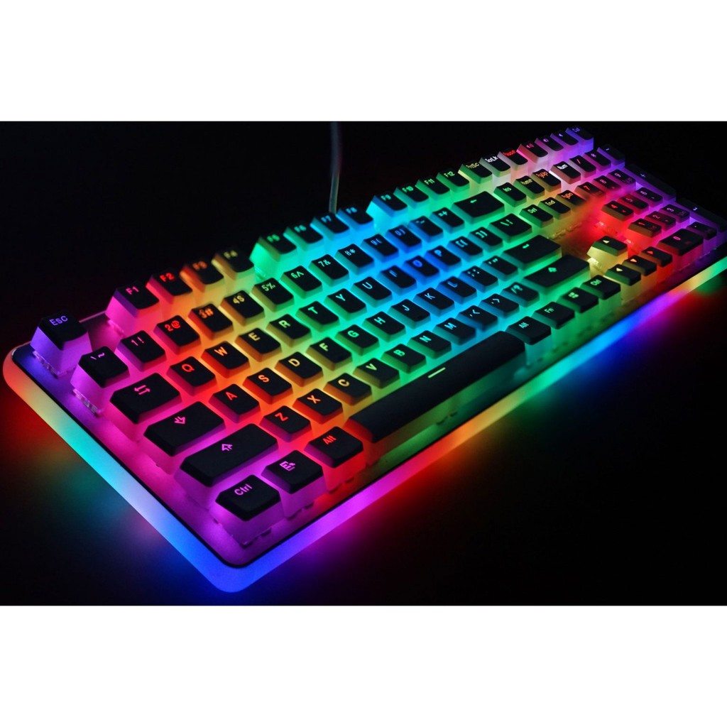 [Mã SKAMSALE03 giảm 10% đơn 200k] SET KEYCAP PUDDING NHỰA PBT XUYÊN LED 104 PHÍM