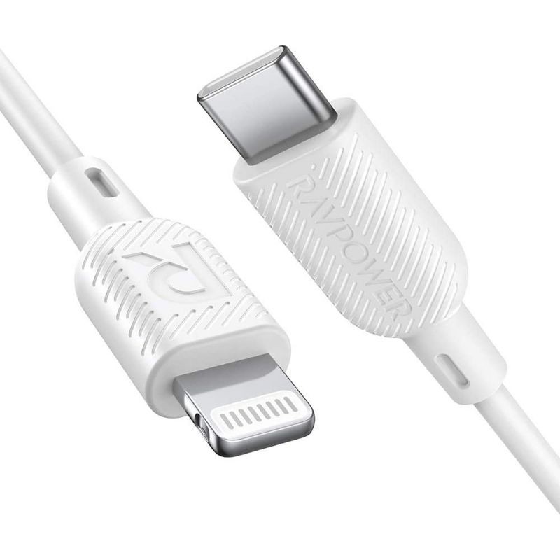 Củ Samsung 25W và cáp Ravpower Type C ra Lightning RP-CB054 cho IPhone 11, Iphone 12, MFI [Music4U]