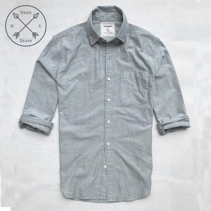 Áo sơ mi nam tay dài màu trắng công sở vải oxford cao cấp không túi Nexx&Dee SM03 | BigBuy360 - bigbuy360.vn