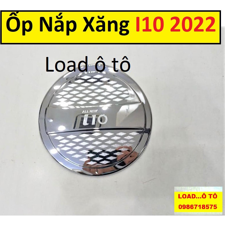 Ốp Nắp Bình Xăng Xe Huyndai I10 2021-2022 Nhựa ABS Mạ Crom Sáng Bóng