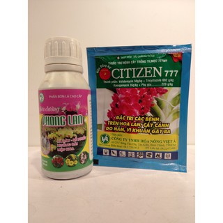 combo thuốc trừ bệnh citizen + phân bón siêu dưỡng phong lan