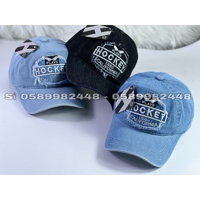 Nón kết vải JEANS thêu hockey nam nữ cực bụi đường phố (Siêu rẻ 1996)