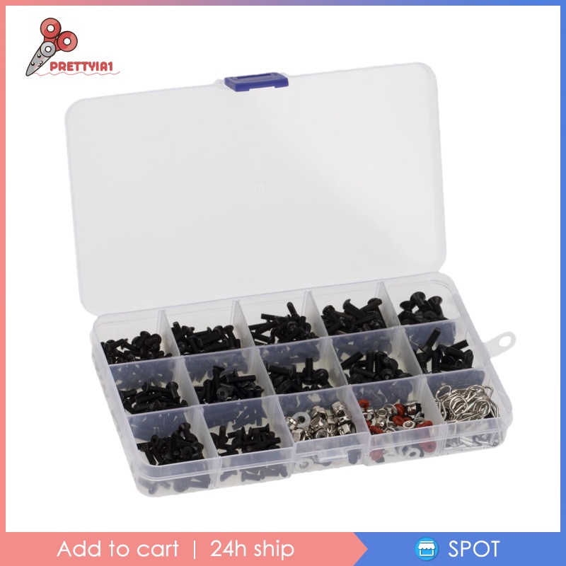 Bộ 500 Ốc Lục Giác M3 M4 Tỉ Lệ 1 / 8 1 / 10 1 / 12 Cho Xe Đồ Chơi RC
