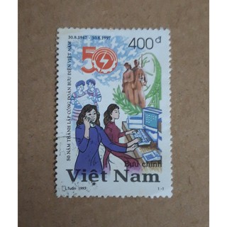 Tem sưu tập MS 763 Tem chết thực gửi Việt Nam Kỷ niệm 50 năm thành lập Công đoàn Bưu điện Việt Nam 1997