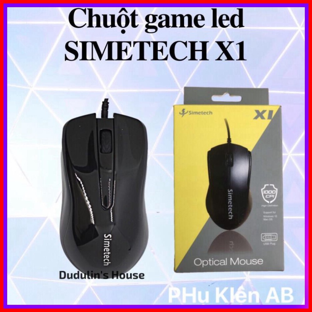 Chuột Mouse SIMETECH X1S LED USB (Click Huano)