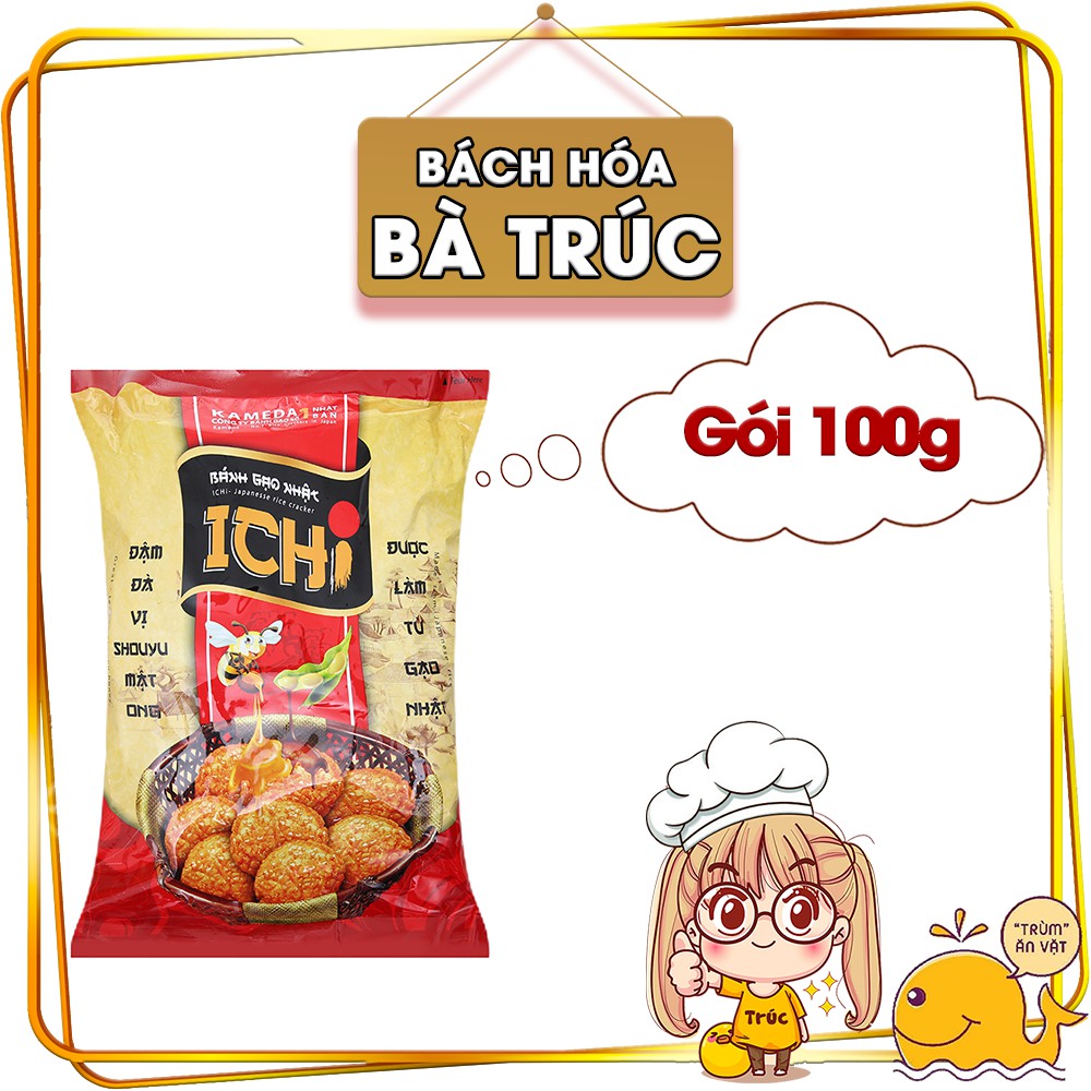 Bánh gạo Ichi Nhật vị Shouyu mật ong gói 100g