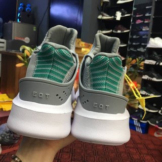 Giày EQT BASK ADV 2018 (xám trắng gót xanh)