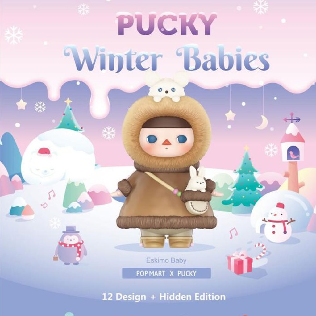 POPMART - Pucky Winter Babies (Mô Hình Pucky Em Bé Mùa Đông)