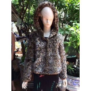 Áo lông da báo nữ
