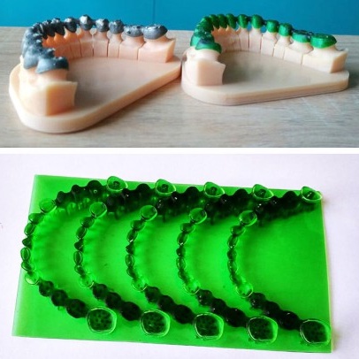 Nhựa in 3D đúc cho nha khoa ESUN Castable resin for Dental màu Green 1kg/Chai