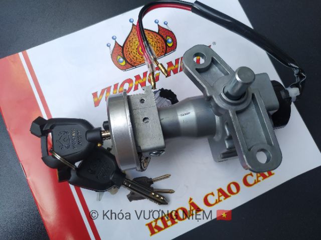 Khóa máy xe Nouvo 5 chìa 8 cạnh chống trộm cao cấp chính hãng VƯƠNG NIỆM