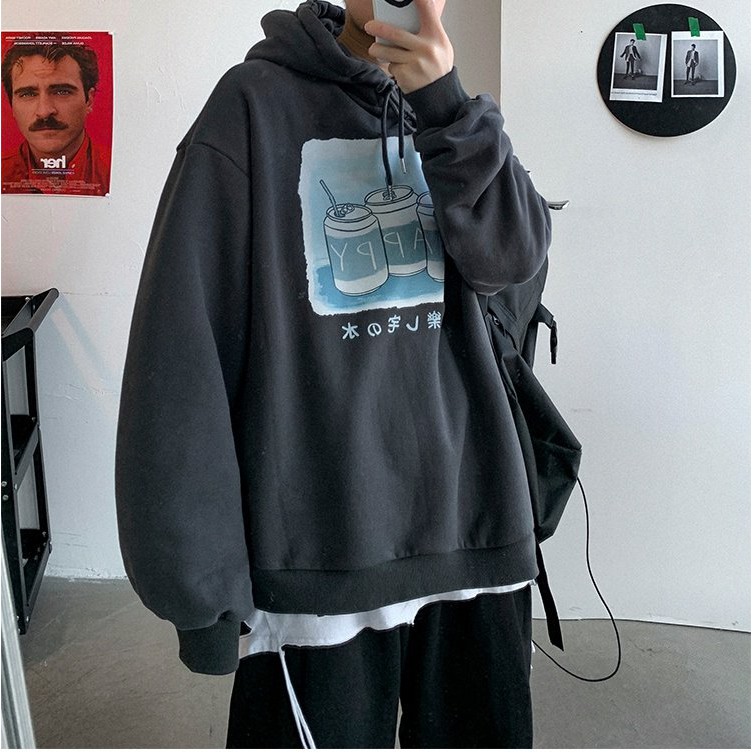 Áo Hoodies nỉ ngoại trà sữa HAPPY H020