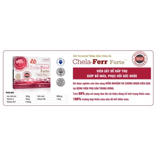 Sắt hữu cơ Chela-ferr forte