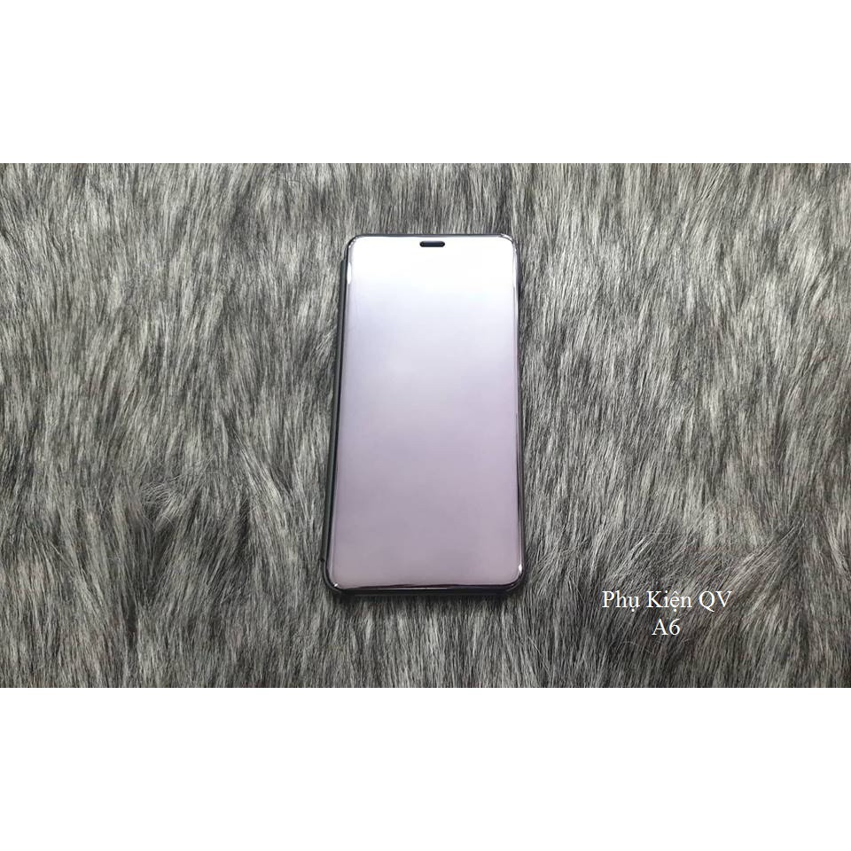 Bao Da Clear View Cover Standing Samsung A6 2018