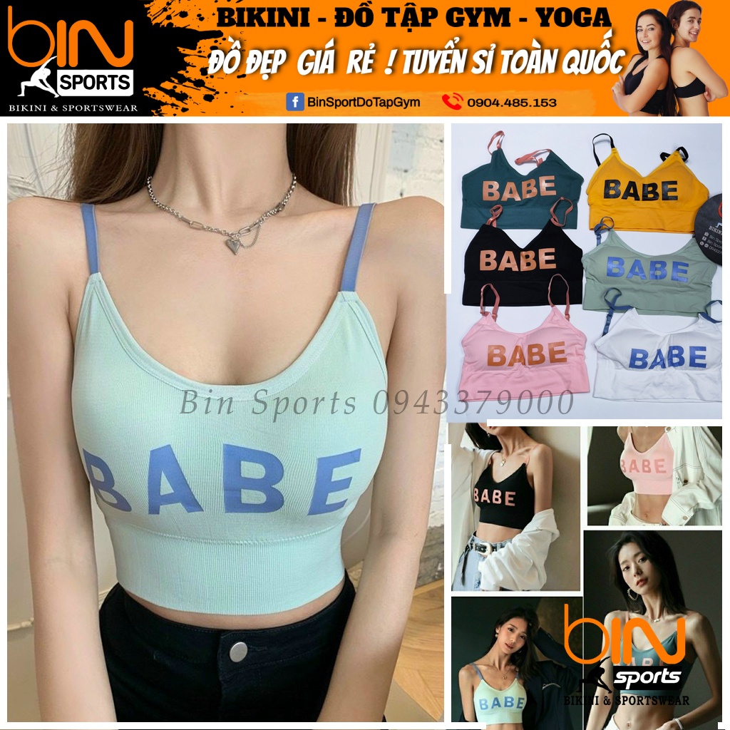 Áo bra tập gym yoga nữ quảng châu freesize Bin Sports A154