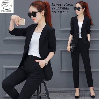 Set vest dài 3 món
