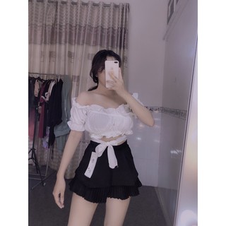 ÁO BẸT VAI CỘT EO