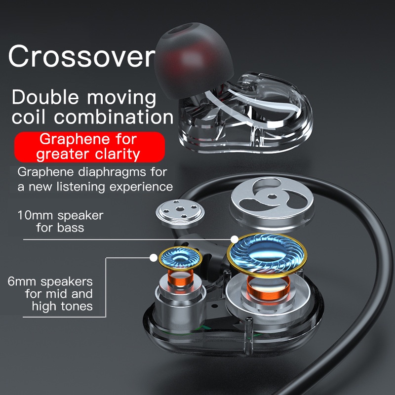 610a Model Type-c Tai nghe treo tai có dây Trò chơi thể thao In-ear Thích hợp cho Huawei Xiaomi