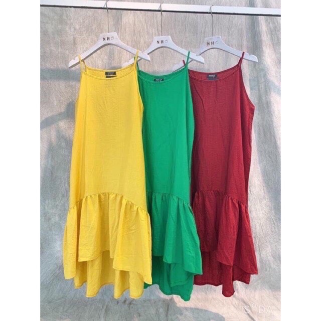 Váy maxi 2 dây đuôi cá vạt chất đũi 3 màu siêu xinh | BigBuy360 - bigbuy360.vn