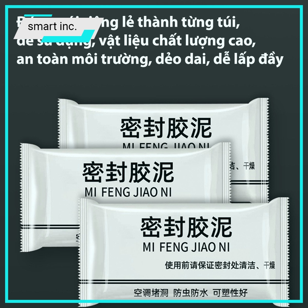 Đất Sét Công Nghiệp Xi Măng Dẻo Bịt Lỗ Điều Hòa Trám Khe Nứt Tường Chống Thấm