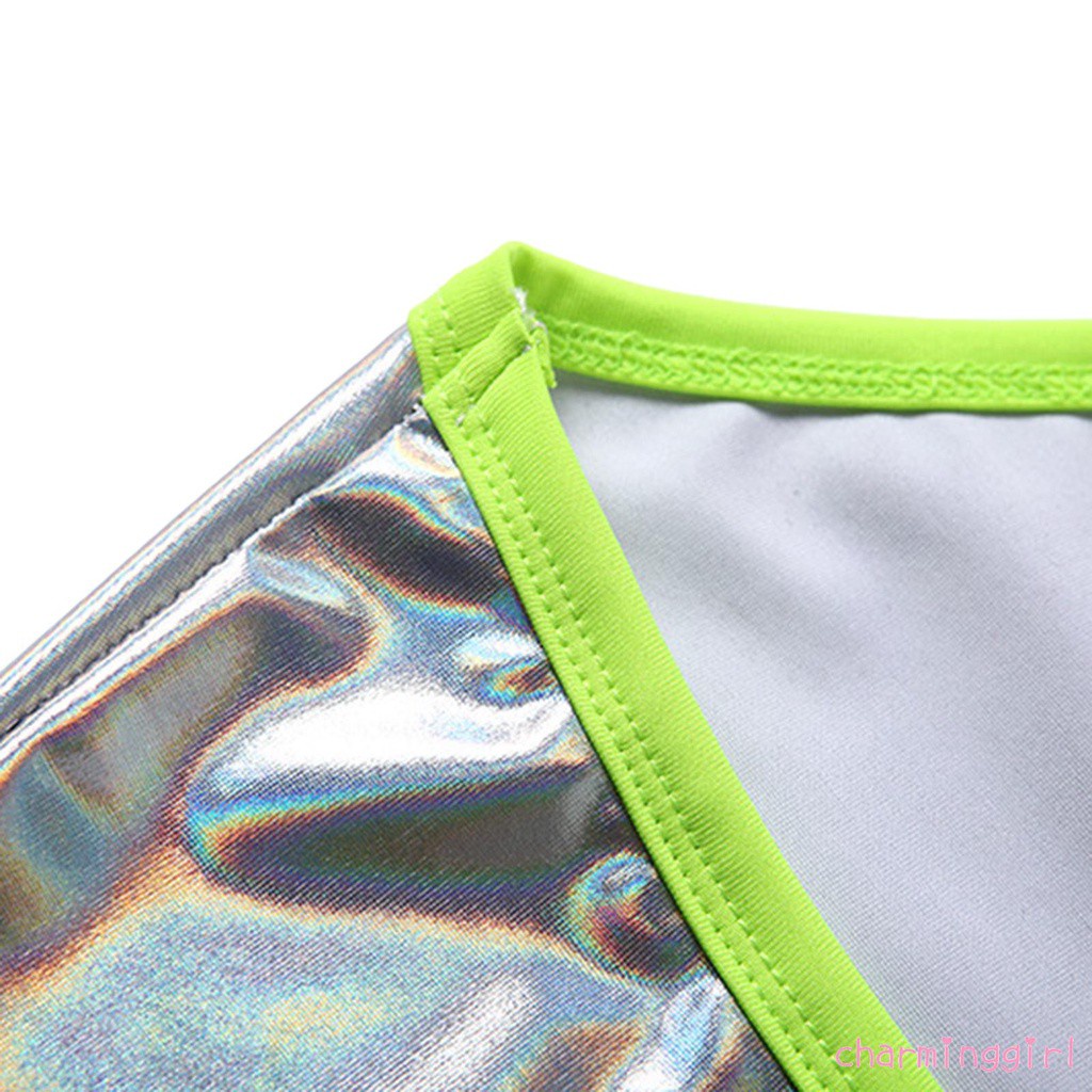 Bộ Đồ Bơi Một Mảnh Màu Laser Thoáng Khí Thời Trang Mùa Hè Cho Nữ | BigBuy360 - bigbuy360.vn