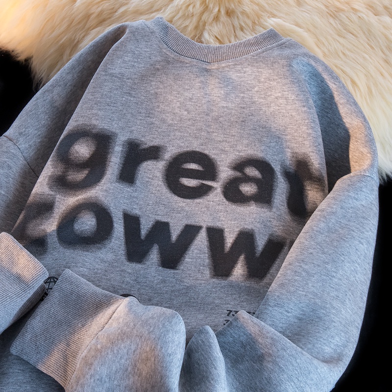 NRVP Mới Áo Thun Tay Dài Dáng Rộng In Chữ Phong Cách Hàn Quốc 2023