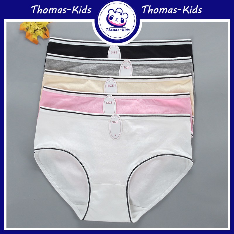 Quần lót cotton thoải mái thoáng khí dành cho bé từ 10-16 tuổi phong cách Hàn Quốc B221