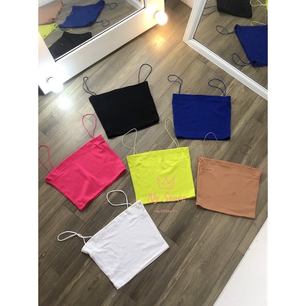 Áo 2 dây crop top