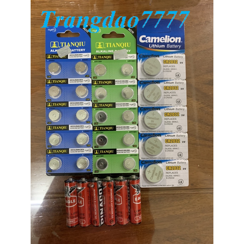 Tổng Hợp Pin AA/CR2032/AG10/AG13 Sử Dụng Cho Các Loại Đèn Led Dây Trang Trí