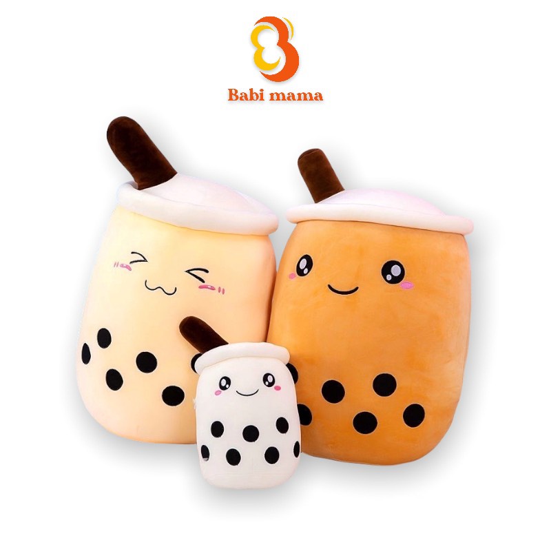 Gấu Bông Trà Sữa Gối Ôm Cute Mini Giá Rẻ Size 15Cm 30Cm 40Cm Quà Tặng Xinh Xắn Babi Mama G44