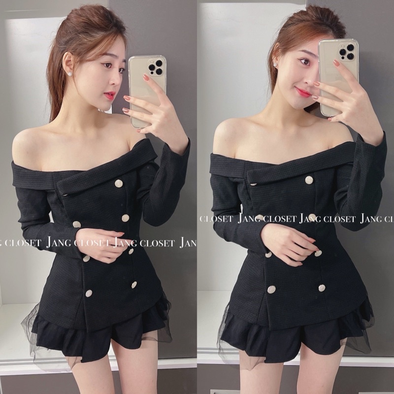 ÁO MAGIE HÀNG THIẾT KẾ SANG CHẢNH CHẤT DẠ MỀM 2 MÀU ĐEN/BE