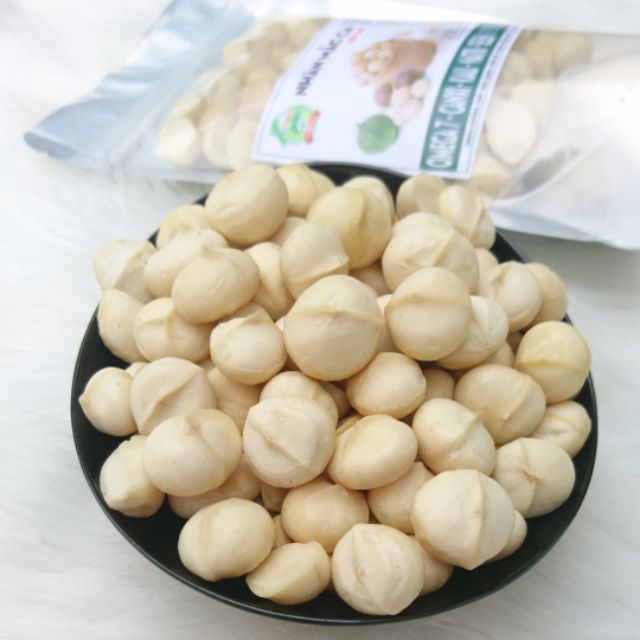 250gram NHÂN HẠT MACCA ĐĂKLĂK NHÀ TRỒNG - CÓ TỈ LỆ VỠ ĐÔI (SẤY CHÍN) hạt mac ca