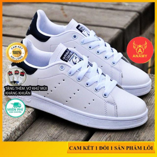 [FREESHIP +TẶNG VỚ KHỬ MÙI] Giày thể thao giày stanmith nam nữ trắng sneaker air đế bằng. | BigBuy360 - bigbuy360.vn