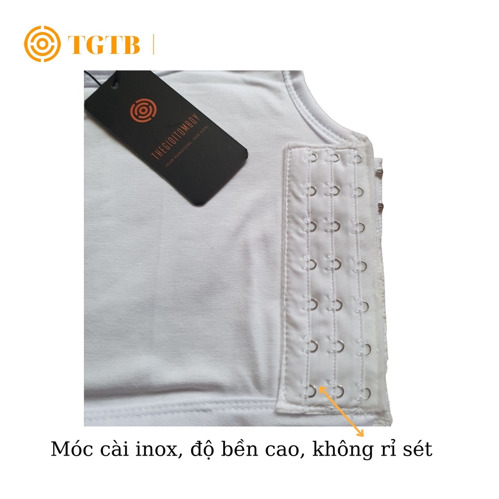Áo Nịt Ngực Tomboy Có Viền - Lót gen thun Móc Gài  TGTB - Thoáng mát Dành Cho Tomboy Sb Transguy