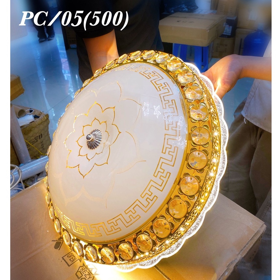 Đèn trần MONSKY PC05 pha lê hiện đại trang tri nhà cửa cao cấp [ẢNH THẬT 100%
