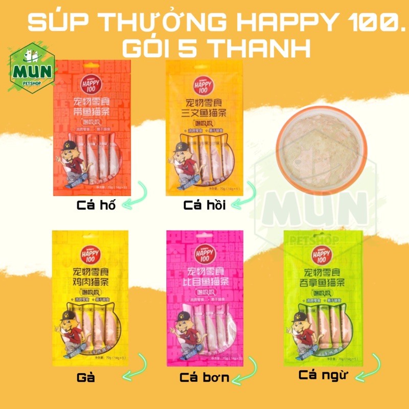 Súp thưởng Happy 100 gói 5 thanh